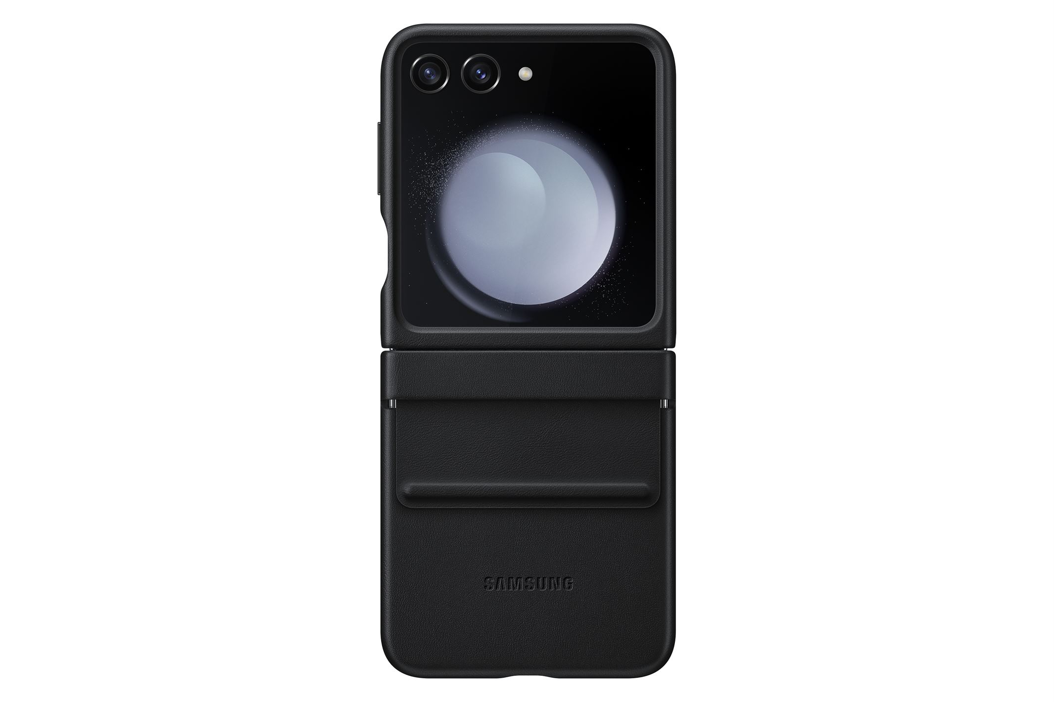 Capa de Pele Samsung Flip5 Eco Flap Preta