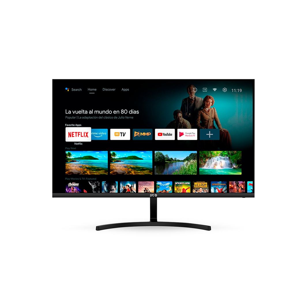 SMART MONITOR SPC 24" com Android TV FHD 60Hz 2xUSB 2.0 2xHDMI 1.4  - Preto