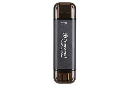 SSD Externo USB Type C & Type A TRANSCEND 2TB Portable ESD310C
