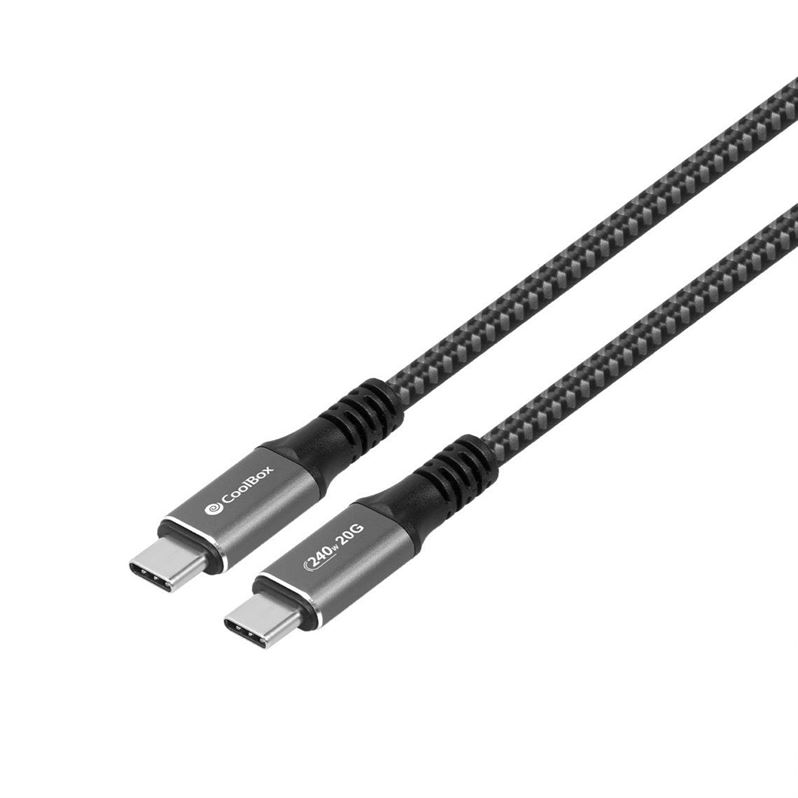 Cabo Coolbox USB-C - USB-C 240w 20 GBPS
