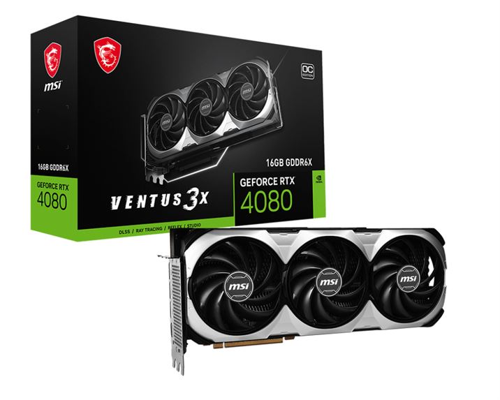 VGA MSI RTX4080 VENTUS 3X OC 16GB GDDR6X 1HDMI/3DP