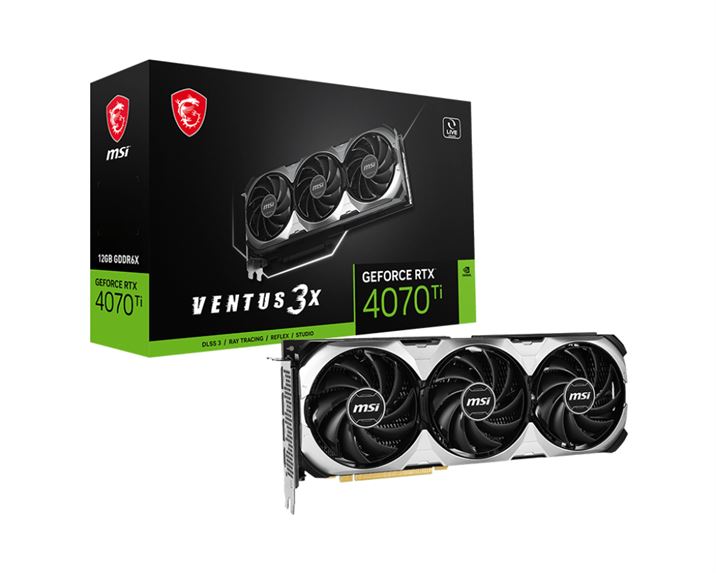 VGA MSI RTX4070Ti VENTUS 3X E 12G OC, 12GB GDDR6X 1HDMI/3DP