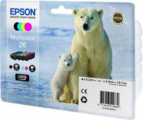 Tinteiro EPSON 26 Multipack 4 Cores - Expression Premium XP-5xx/6xx/7xx/8xx
