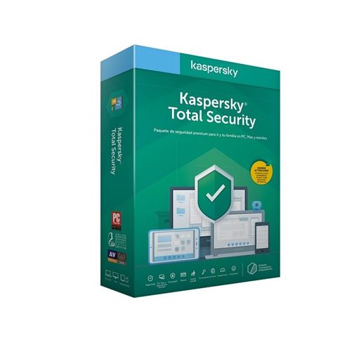 Software Kaspersky Total Security 3 User 1 Ano DVD OEM