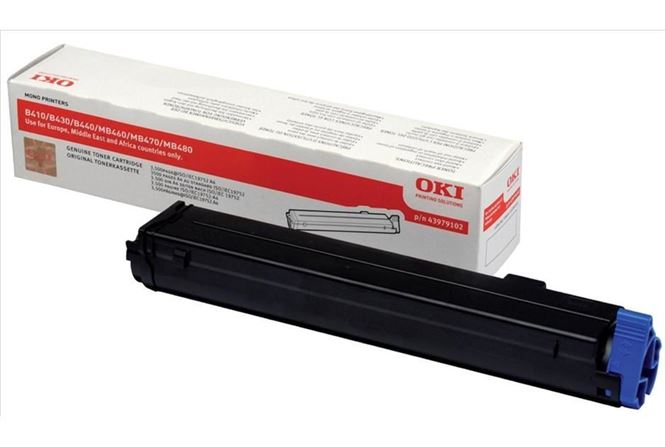Toner OKI Preto 3,5k - B410/B430/B440/MB460l/MB470l/MB480L