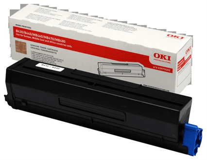 Toner OKI Preto 7k - B430/B440/MB460L/MB470L/MB480L
