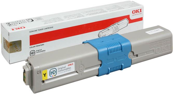 Toner OKI Amarelo 3,5k - C310/C330/C510/C530/MC351/MC352/MC361/MC362/MC561/MC562
