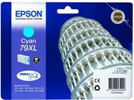 Tinteiro EPSON T79 Ciano XL - WorkForce Pro WF-46xx/51xx/56xx
