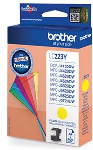 Tinteiro BROTHER LC223YBP Amarelo - MFC-J4420DW/4625DW