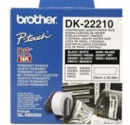 Fita BROTHER Papel Térmico Contínua Branca 29mm x 30,48m