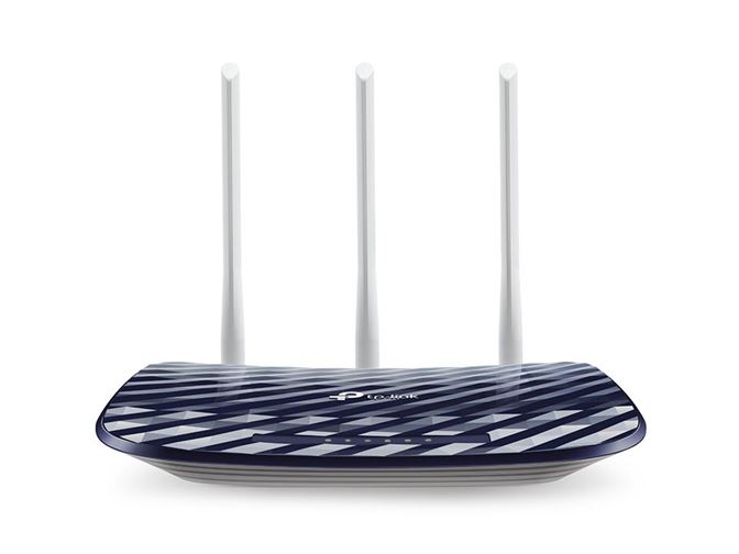 Router TP-LINK Wireless DualBand AC750, 5x10/100, 3 Antenas fixas - ARCHER C20