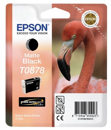 Tinteiro EPSON T0878 Preto Mate Ultra Gloss - Stylus Photo R1900