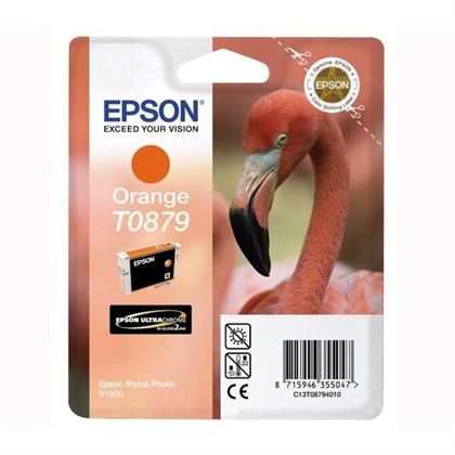 Tinteiro EPSON T0879 Laranja Ultra Gloss - Stylus Photo R1900