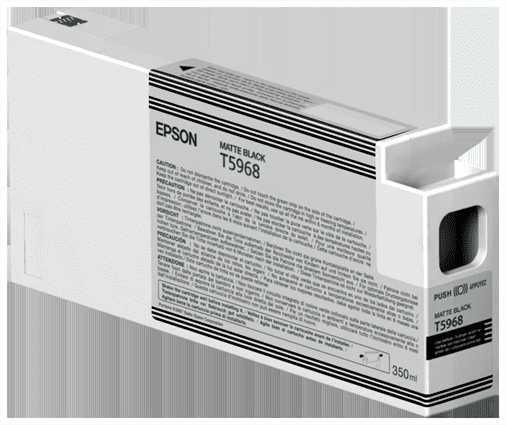 Tinteiro EPSON T5968 Preto Mate UltraChrome HDR 350ml - Stylus Pro 7700/7890/7900/9700/9890/9900