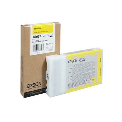 Tinteiro EPSON T6034 Amarelo 220ml - Stylus Pro 7880/9880
