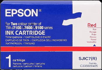 Tinteiro EPSON SJIC7(R) Vermelho - TM-J7100