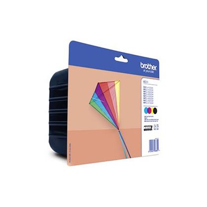 Tinteiro BROTHER LC223VALBP Pack 4 Cores - MFC-J4420DW/4625DW