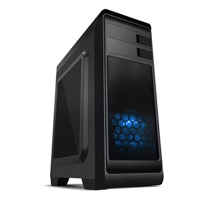 Caixa NOX Modus Blue LED Edition Black ATX
