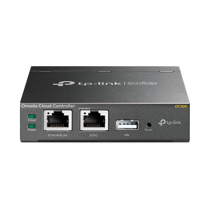 Controlador TP-LINK Cloud para Omada EAPs,2 Ethernet Port,1 USB 2.0 Port,1 Mirco-USB Port-OC200