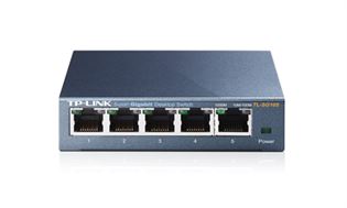Switch de mesa TP-Link 5 portas Gigabit Metal Case-TL-SG105