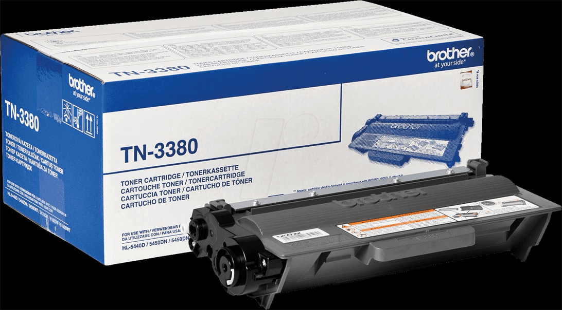 Toner BROTHER TN3380 Preto 8k - HL-5440D/5450DN/5470DW/6180DW