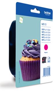 Tinteiro BROTHER LC123MBP Magenta - MFC-J4410DW/4510DW/4610DW