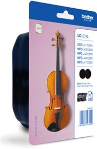 Tinteiro BROTHER LC127XLBKBP Preto XL - MFC-J4410DW/4510DW