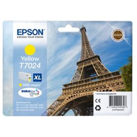 Tinteiro EPSON T7024 Amarelo XL 2K - WorkForce Pro WF-40xx/45xx