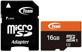 MicroSD Team Group 16GB class10 UHS-I SDHC c/adaptador
