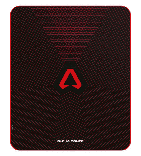 Tapete p/ Cadeira Alpha Gamer Kadran Grid - Black / Red - AGKADRANGRIDRED