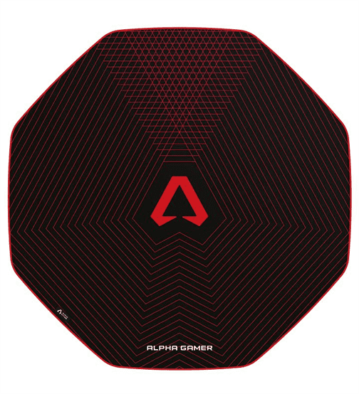 Tapete p/ Cadeira Alpha Gamer Octan Grid - Black / Red - AGOCTANGRIDRED